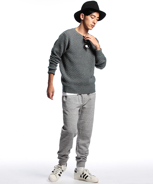 B:MING by BEAMS（ビーミングバイビームス）の「ビーミング by ビームス / アルパカポップコーンクルー（ニット/セーター・メンズ・ライトグレー/ブラウン/インディゴブルー/ネイビー・X-LARGE/SMALL/MEDIUM/LARGE）」の15枚目の写真