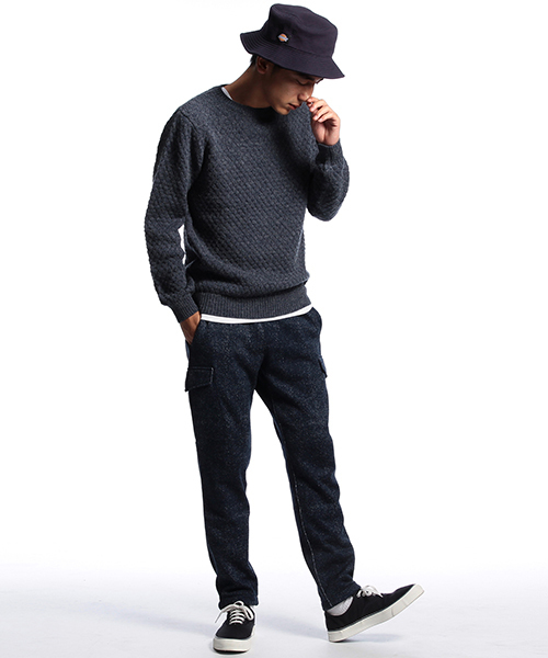 B:MING by BEAMS（ビーミングバイビームス）の「ビーミング by ビームス / アルパカポップコーンクルー（ニット/セーター・メンズ・ライトグレー/ブラウン/インディゴブルー/ネイビー・X-LARGE/SMALL/MEDIUM/LARGE）」の8枚目の写真