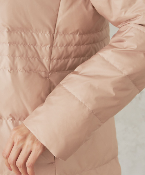 DECOY SINCE 1981（デコイシンスイチキュウハチイチ）の「【撥水・洗濯可能】ダウンコート（ダウンジャケット/コート・レディース・ブラック/ベージュ/ピンク・13号/9号/11号）」の11枚目の写真