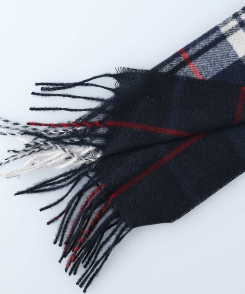 Right-on(ライトオン)の「チェック柄マフラー(マフラー・メンズ・ブラック/ネイビー/ベージュ・フリー)」の5枚目の写真