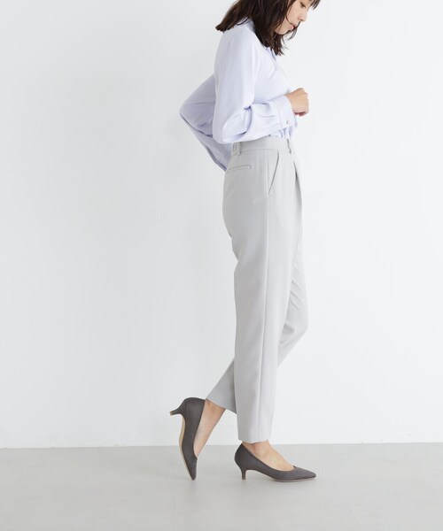NATURAL BEAUTY BASIC(ナチュラルビューティーベーシック)の「◇PeサテンストレッチSETUPシリーズ テーパードパンツ(スラックス・レディース・ネイビー/グレー・LARGE/SMALL/X-SMALL/MEDIUM)」の10枚目の写真