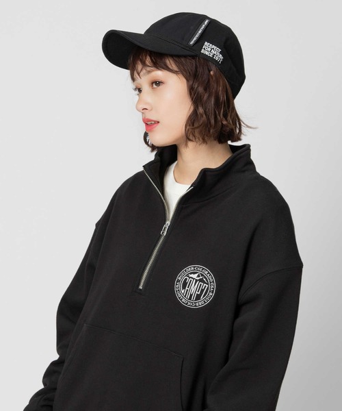 CAMP7（キャンプセブン）の「【CAMP7】テープロゴキャップ（キャップ・レディース・ベージュ/ブラック・フリー）」の2枚目の写真