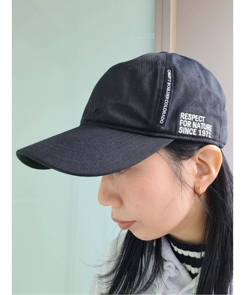 CAMP7（キャンプセブン）の「【CAMP7】テープロゴキャップ（キャップ・レディース・ベージュ/ブラック・フリー）」の16枚目の写真