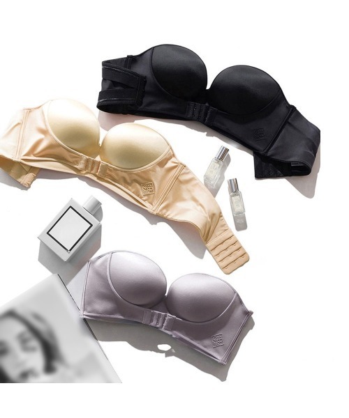 Miniministore(ミニミニストア)の「ストラップレスブラ盛れるずれない落ちない(ブラジャー・レディース・ブラック/ライトベージュ/ラベンダー・L/XL/S/M)」の15枚目の写真