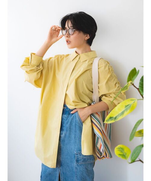 Ungrid(アングリッド)の「ストライプトートバッグ(トートバッグ・レディース・ベージュ/オフホワイト・FREE)」の6枚目の写真