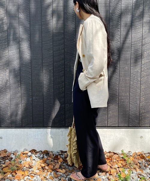 JEANS FACTORY Clothes（ジーンズファクトリークローズ）の「[Jeans Factory Clothes/ジーンズファクトリークローズ] 7DAYS ナイロンイージーカラーパンツ（その他パンツ・レディース・ブラック/ネイビー/グレー/ピンク/イエロー/ブルー/グリーン・F）」の20枚目の写真