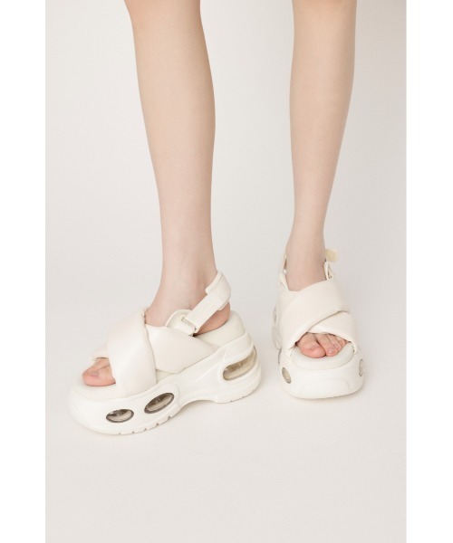 SLY(スライ)の「【ベストセラー】AIR VOLUME SOLE SANDAL エアー ボリューム ソール サンダル(サンダル・レディース・アイボリー/ブラック・SMALL/MEDIUM/LARGE)」の13枚目の写真