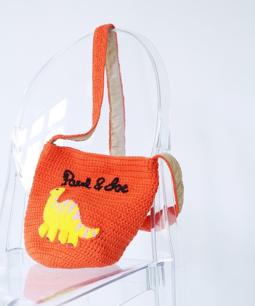 PAUL & JOE ACCESSOIRES (ポール＆ジョーアクセソワ)クロシェ編みミニショルダーバッグ ダイナソー PJA-B1031（ショルダーバッグ）｜PAUL & JOE ACCESSOIRES（ポールアンドジョーアクセソワ）