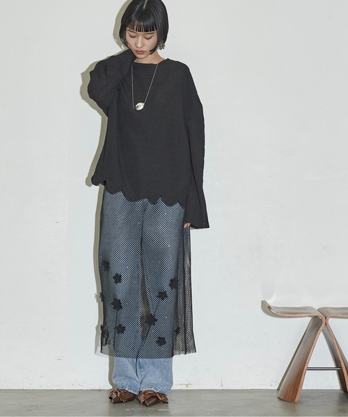 THE YOn(ザヨン)の「ラインストーンデニムパンツ(デニムパンツ・レディース・ブラック/ライトブルー/ブルー・S/M)」の7枚目の写真