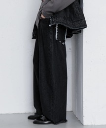 SENSE OF PLACE by URBAN RESEARCH | デニムフリンジワイドパンツ(デニムパンツ)