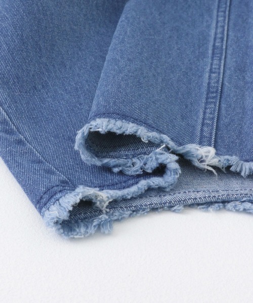SENSE OF PLACE by URBAN RESEARCH（センスオブプレイスバイアーバンリサーチ）の「デニムフリンジワイドパンツ（デニムパンツ・メンズ・ライトインディゴブルー/ブラック・LARGE/MEDIUM）」の5枚目の写真