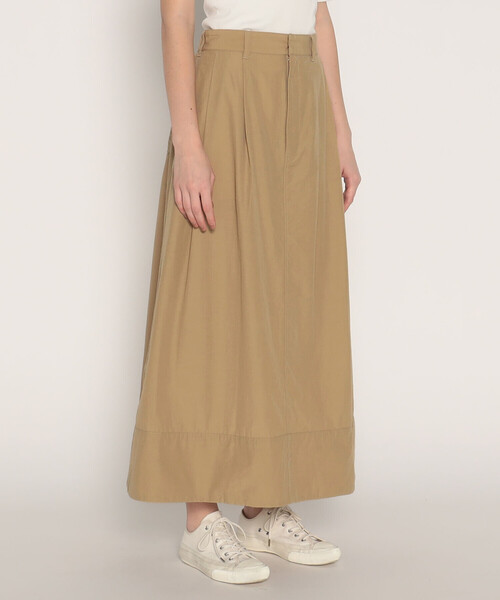 DANTON（ダントン）の「WOMEN'S N/C TUSSER DOUBLE PLEATED SKIRT
