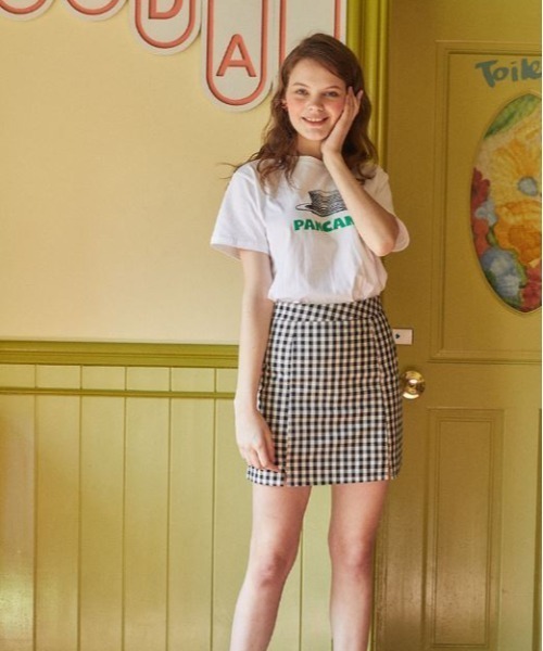 LUVISTRUE(ラヴイズトゥルー)の「DE VANILLA / PANCAKE TEE(Tシャツ/カットソー・レディース・ホワイト×レッド/ホワイト×グリーン・FREE)」の6枚目の写真