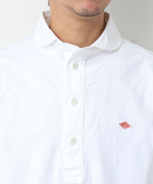 DANTON（ダントン）の「【DANTON/ダントン】SOX ROUND COLLAR PO SHIRT L/S ラウンドカラーシャツ（シャツ/ブラウス・メンズ・ホワイト/キナリ/ブルー・38/40/42/44）」の12枚目の写真
