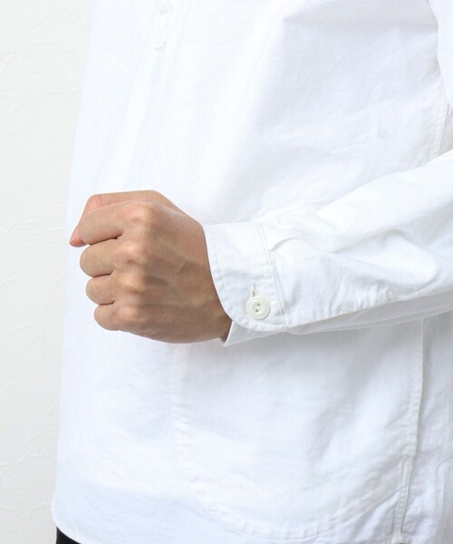 DANTON（ダントン）の「【DANTON/ダントン】SOX ROUND COLLAR PO SHIRT L/S ラウンドカラーシャツ（シャツ/ブラウス・メンズ・ホワイト/キナリ/ブルー・38/40/42/44）」の15枚目の写真