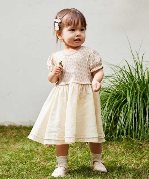 【セール】【Hoppetta】flowerワンピース 80cm・90cm・100cm（ワンピース）｜Hoppetta（ホッペッタ） 6,534円