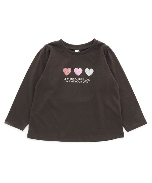 apres les cours(アプレレクール)の「4色4柄モチーフTシャツ(Tシャツ/カットソー・キッズ・アイボリー/チャコール/ラベンダー/ピンク・80/110/90/100/120/140/130)」の13枚目の写真