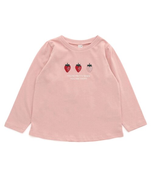 apres les cours(アプレレクール)の「4色4柄モチーフTシャツ(Tシャツ/カットソー・キッズ・アイボリー/チャコール/ラベンダー/ピンク・80/110/90/100/120/140/130)」の22枚目の写真