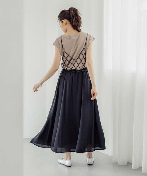 GLOBAL WORK(グローバルワーク)の「パールビスチェ/115641(ベスト・レディース・ホワイト系8/ブラック・ONE SIZE)」の6枚目の写真