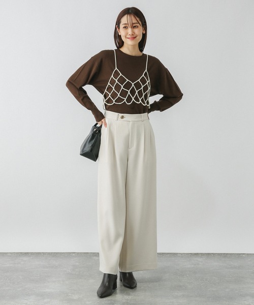 GLOBAL WORK(グローバルワーク)の「パールビスチェ/115641(ベスト・レディース・ホワイト系8/ブラック・ONE SIZE)」の15枚目の写真