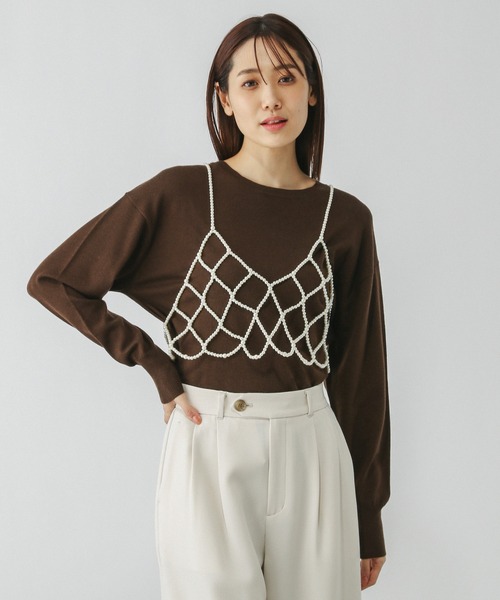 GLOBAL WORK(グローバルワーク)の「パールビスチェ/115641(ベスト・レディース・ホワイト系8/ブラック・ONE SIZE)」の19枚目の写真