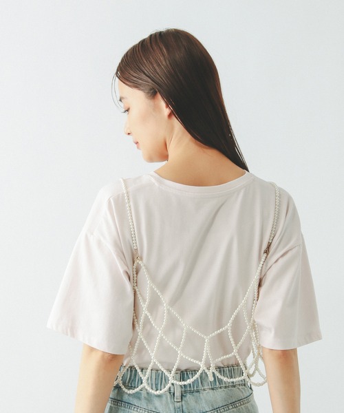 GLOBAL WORK(グローバルワーク)の「パールビスチェ/115641(ベスト・レディース・ホワイト系8/ブラック・ONE SIZE)」の13枚目の写真