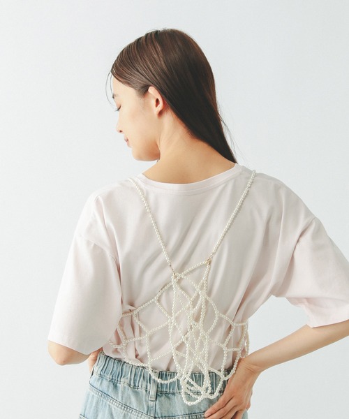 GLOBAL WORK(グローバルワーク)の「パールビスチェ/115641(ベスト・レディース・ホワイト系8/ブラック・ONE SIZE)」の12枚目の写真