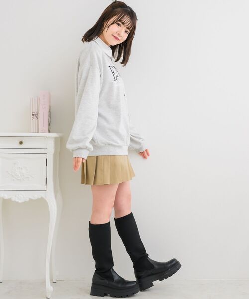 ems excite（エムズエキサイト）の「SH襟BIGトレーナー（スウェット・レディース・ブラック/ホワイト系その他/ピンク・FREE）」の13枚目の写真