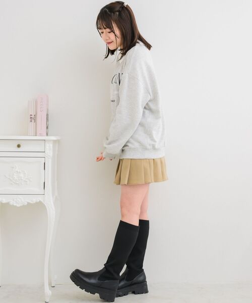 ems excite（エムズエキサイト）の「SH襟BIGトレーナー（スウェット・レディース・ブラック/ホワイト系その他/ピンク・FREE）」の14枚目の写真