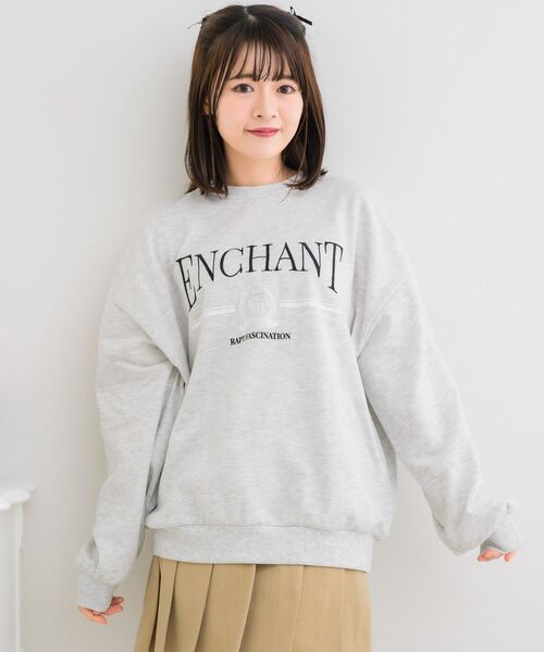 ems excite（エムズエキサイト）の「SH襟BIGトレーナー（スウェット・レディース・ブラック/ホワイト系その他/ピンク・FREE）」の8枚目の写真