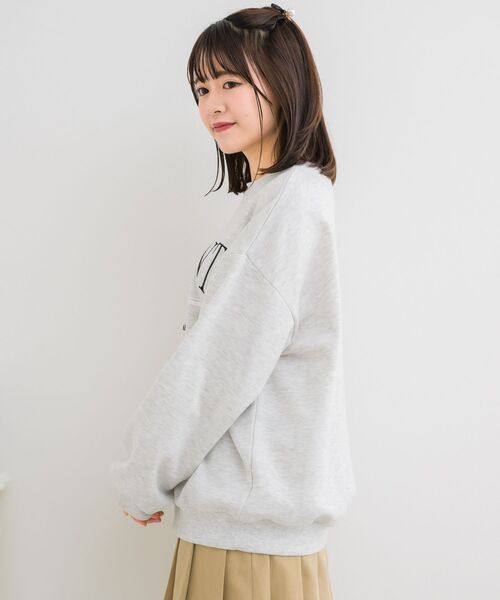ems excite（エムズエキサイト）の「SH襟BIGトレーナー（スウェット・レディース・ブラック/ホワイト系その他/ピンク・FREE）」の10枚目の写真