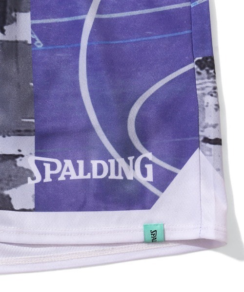 SPALDING(スポルディング)の「【SPALDING/スポルディング】プラクティスパンツ トップ オブ ザ キー コラージュ/ウエストゴム吸水速乾UVカットショートパンツ(その他パンツ・メンズ・ライラック/ダークグリーン/グレー・LARGE/X-LARGE/MEDIUM)」の6枚目の写真