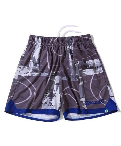 SPALDING(スポルディング)の「【SPALDING/スポルディング】プラクティスパンツ トップ オブ ザ キー コラージュ/ウエストゴム吸水速乾UVカットショートパンツ(その他パンツ・メンズ・ライラック/ダークグリーン/グレー・LARGE/X-LARGE/MEDIUM)」の12枚目の写真