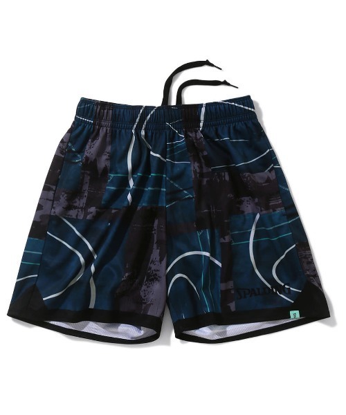SPALDING(スポルディング)の「【SPALDING/スポルディング】プラクティスパンツ トップ オブ ザ キー コラージュ/ウエストゴム吸水速乾UVカットショートパンツ(その他パンツ・メンズ・ライラック/ダークグリーン/グレー・LARGE/X-LARGE/MEDIUM)」の5枚目の写真