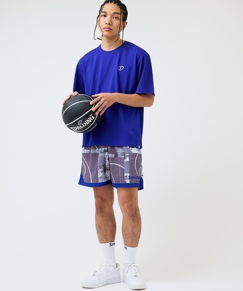 SPALDING(スポルディング)の「【SPALDING/スポルディング】プラクティスパンツ トップ オブ ザ キー コラージュ/ウエストゴム吸水速乾UVカットショートパンツ(その他パンツ・メンズ・ライラック/ダークグリーン/グレー・LARGE/X-LARGE/MEDIUM)」の14枚目の写真
