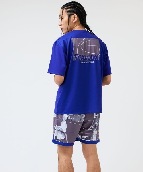 SPALDING(スポルディング)の「【SPALDING/スポルディング】プラクティスパンツ トップ オブ ザ キー コラージュ/ウエストゴム吸水速乾UVカットショートパンツ(その他パンツ・メンズ・ライラック/ダークグリーン/グレー・LARGE/X-LARGE/MEDIUM)」の13枚目の写真