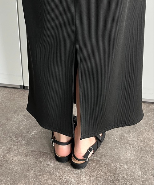 prose verse（プロズヴェール）の「ウエストドロストカットリブナロースカート（スカート・レディース・ブラック/アイボリー・MEDIUM/MP/MT/PL/TL/LARGE）」の20枚目の写真