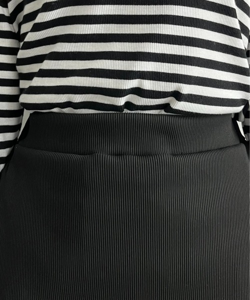prose verse（プロズヴェール）の「ウエストドロストカットリブナロースカート（スカート・レディース・ブラック/アイボリー・MEDIUM/MP/MT/PL/TL/LARGE）」の22枚目の写真