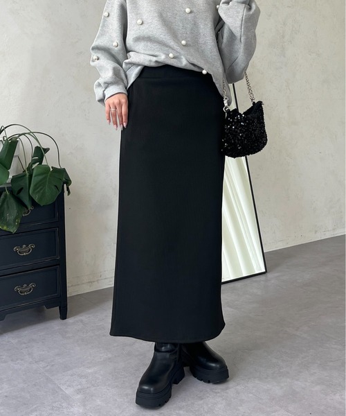 ウエストドロストカットリブナロースカート（スカート）｜prose verse