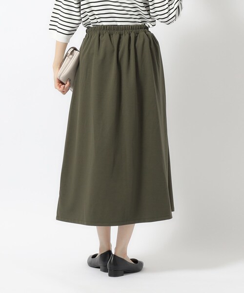SHOO・LA・RUE(シューラルー)の「◆【無理せずキレイ】気軽に女性らしさをプラスする セミフレアスカート(スカート・レディース・オフホワイト/ブラック/ダークオリーブ・02/03/04)」の12枚目の写真