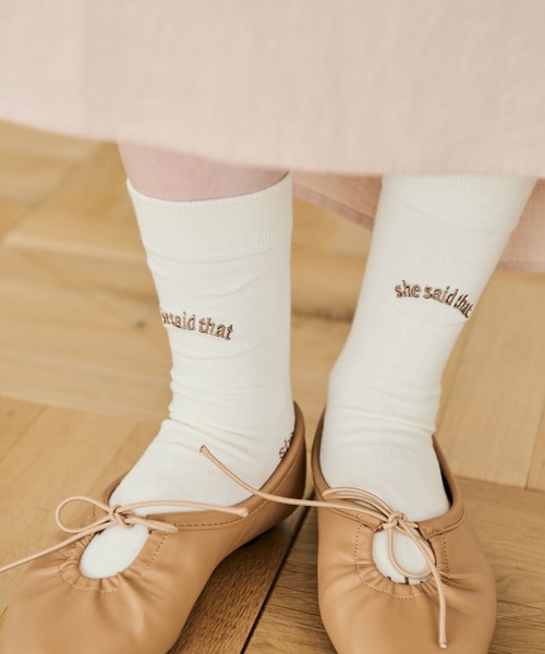 Crisp（クリスプ）の「シンプルロゴソックス（ソックス/靴下）」 WEAR