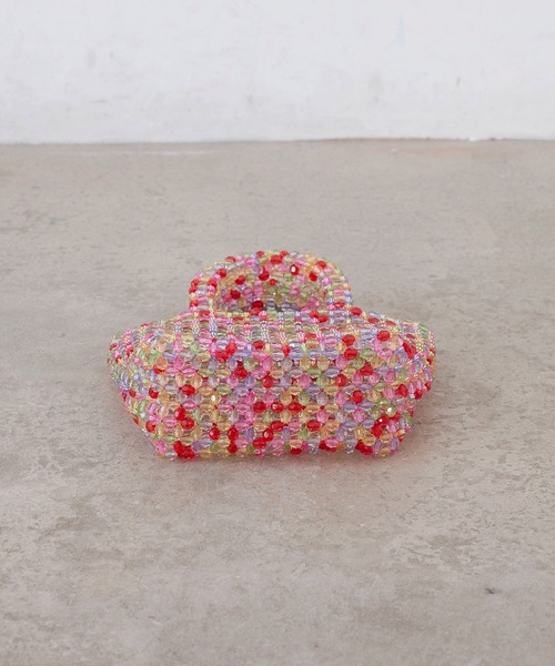 セール】Beads mini tote bag / ビーズ ミニ トート バッグ