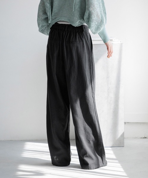 LOWRYS FARM（ローリーズファーム）の「ノルマンディワイドパンツ 986498（スラックス・レディース・グリーン/アイボリー/チャコールグレー/ブルー/ブラウン・MEDIUM/LARGE）」の16枚目の写真