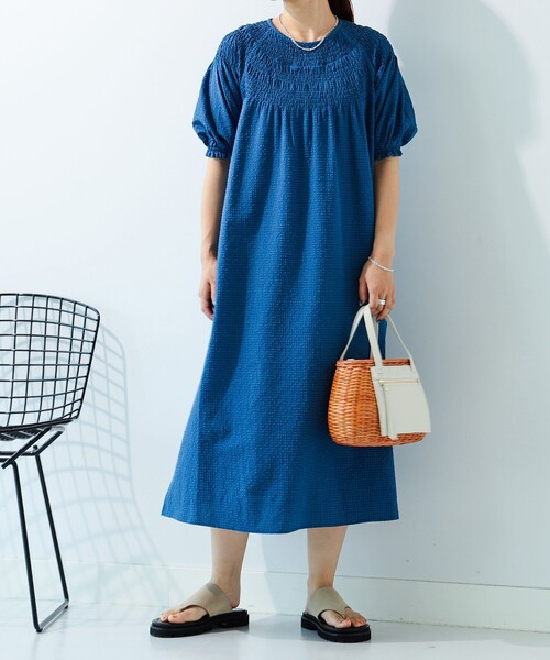B:MING by BEAMS(ビーミングバイビームス)の「B:MING by BEAMS / サッカー ワンピース(ワンピース・レディース・ブルー/ネイビー・MEDIUM/SMALL)」の5枚目の写真
