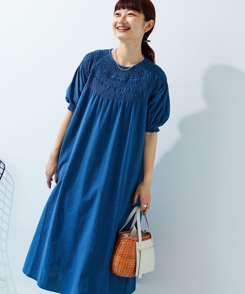 B:MING by BEAMS(ビーミングバイビームス)の「B:MING by BEAMS / サッカー ワンピース(ワンピース・レディース・ブルー/ネイビー・MEDIUM/SMALL)」の7枚目の写真