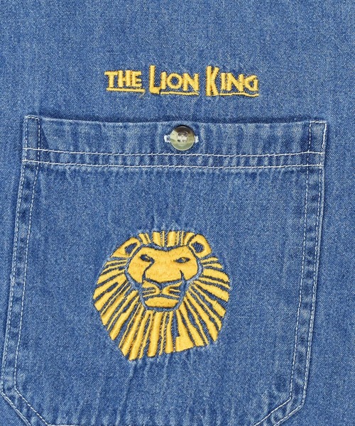 DISNEY VINTAGE（ディズニーヴィンテージ）の「【ヴィンテージ古着】90's THE LION KING/ライオンキング Disney B.D デニムシャツ（シャツ/ブラウス・メンズ・ブルー・LARGE）」の8枚目の写真