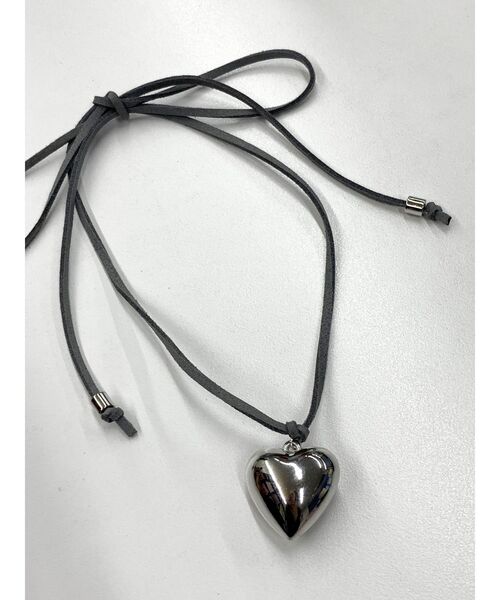 jouetie(ジュエティ)の「ハートモチーフリボンチョーカー(チョーカー・レディース・ブラック/ピンク/グレー・FREE)」の3枚目の写真