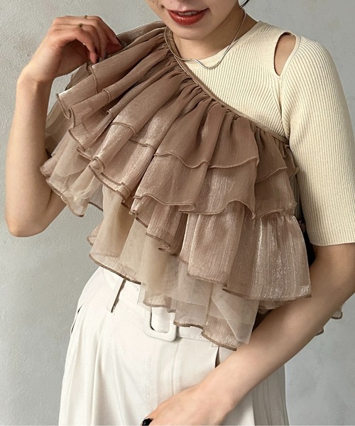 ブラウス シャツ マルチウェイケープシャツ レディース STYLEMIXER ブラウス シャツ マルチウェイケープシャツ