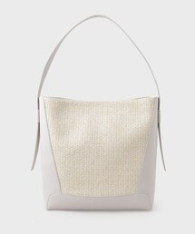 ◆雑材合皮コンビワンショルダーバッグ