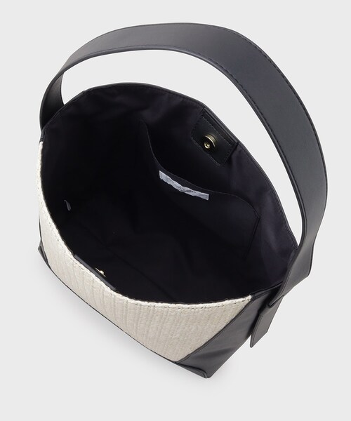 OPAQUE.CLIP（オペークドットクリップ）の「◆雑材合皮コンビワンショルダーバッグ（ショルダーバッグ・レディース・ベージュ/アイボリー/ブラック・00）」の10枚目の写真